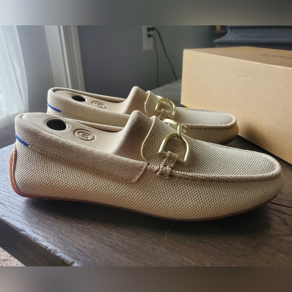 New in Box Rothys Double Bit Driver Sesame Size 6